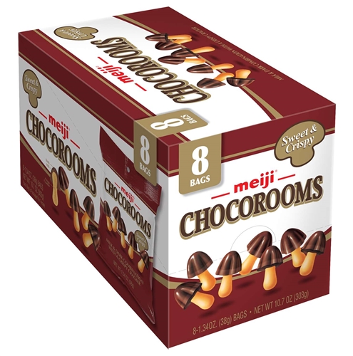 Bánh nấm meiji chocorooms 510g hàng mỹ