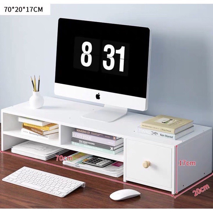 Kệ máy tính - kệ máy tính gỗ có tủ kéo siêu tiện ích