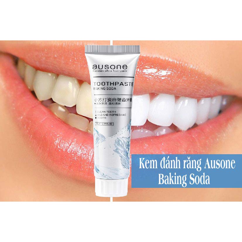 Siêu trắng - Kem đánh răng Ausone Baking Soda