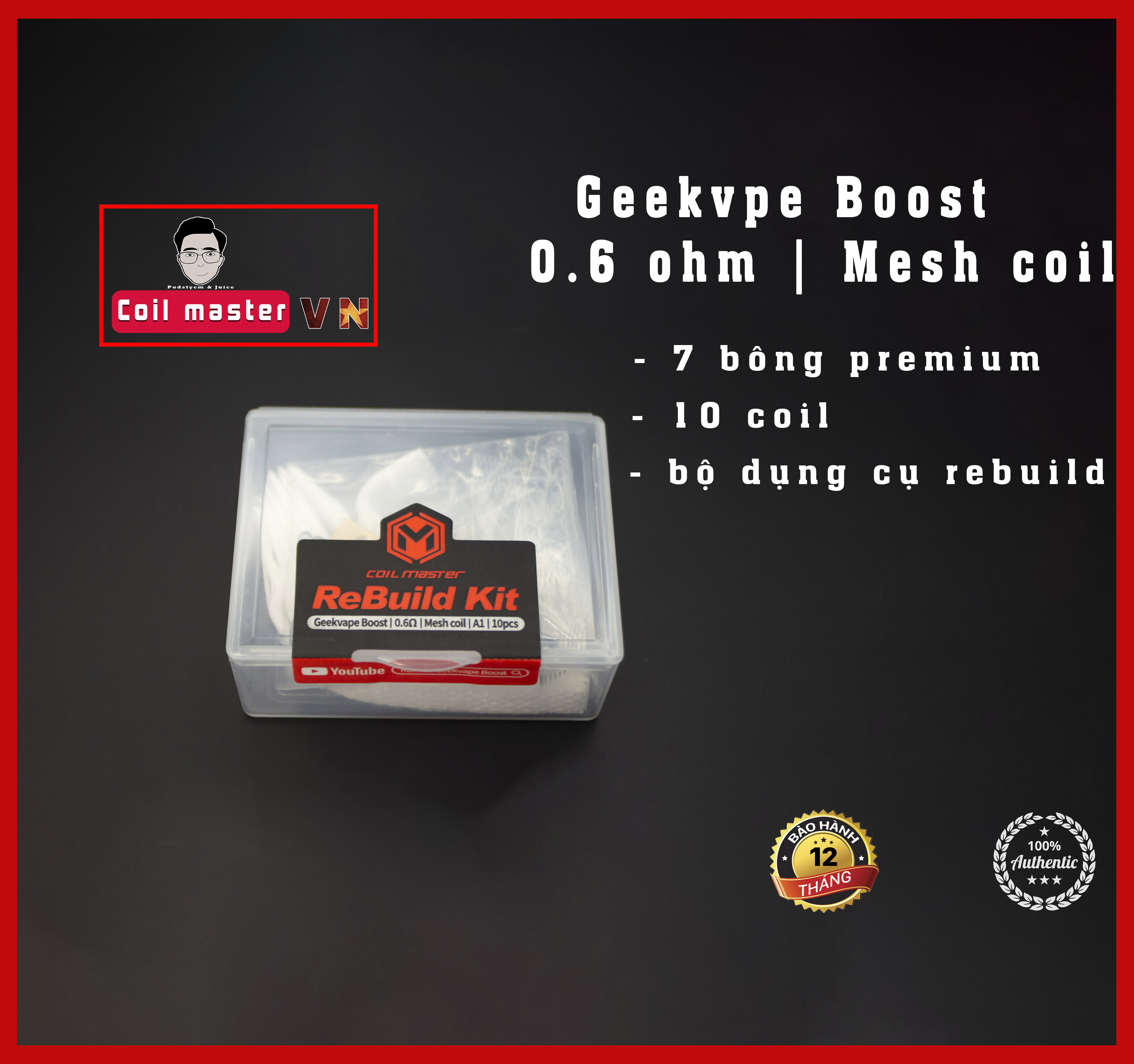 Bộ rebuild kit cho nord, flame 0.6ohm - rebuild occ 0.6 cho nord, flame/ favo / xlim / fleuxes