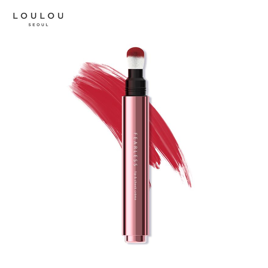 Son kem lì dạng bấm Loulou Fearless Đỏ lạnh quyến rũ 2.2g