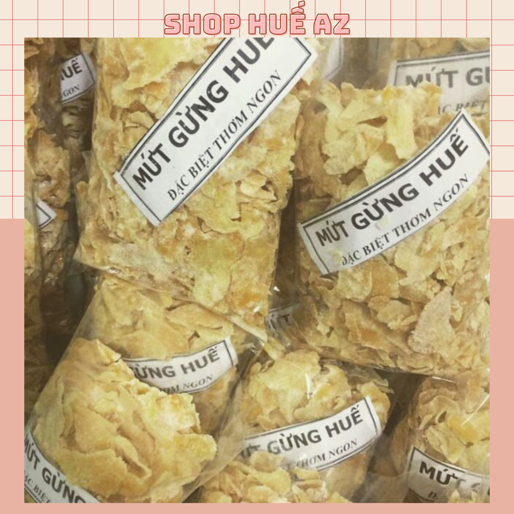  Mứt gừng Huế siêu ngon không tẩy nhà làm 1kg 