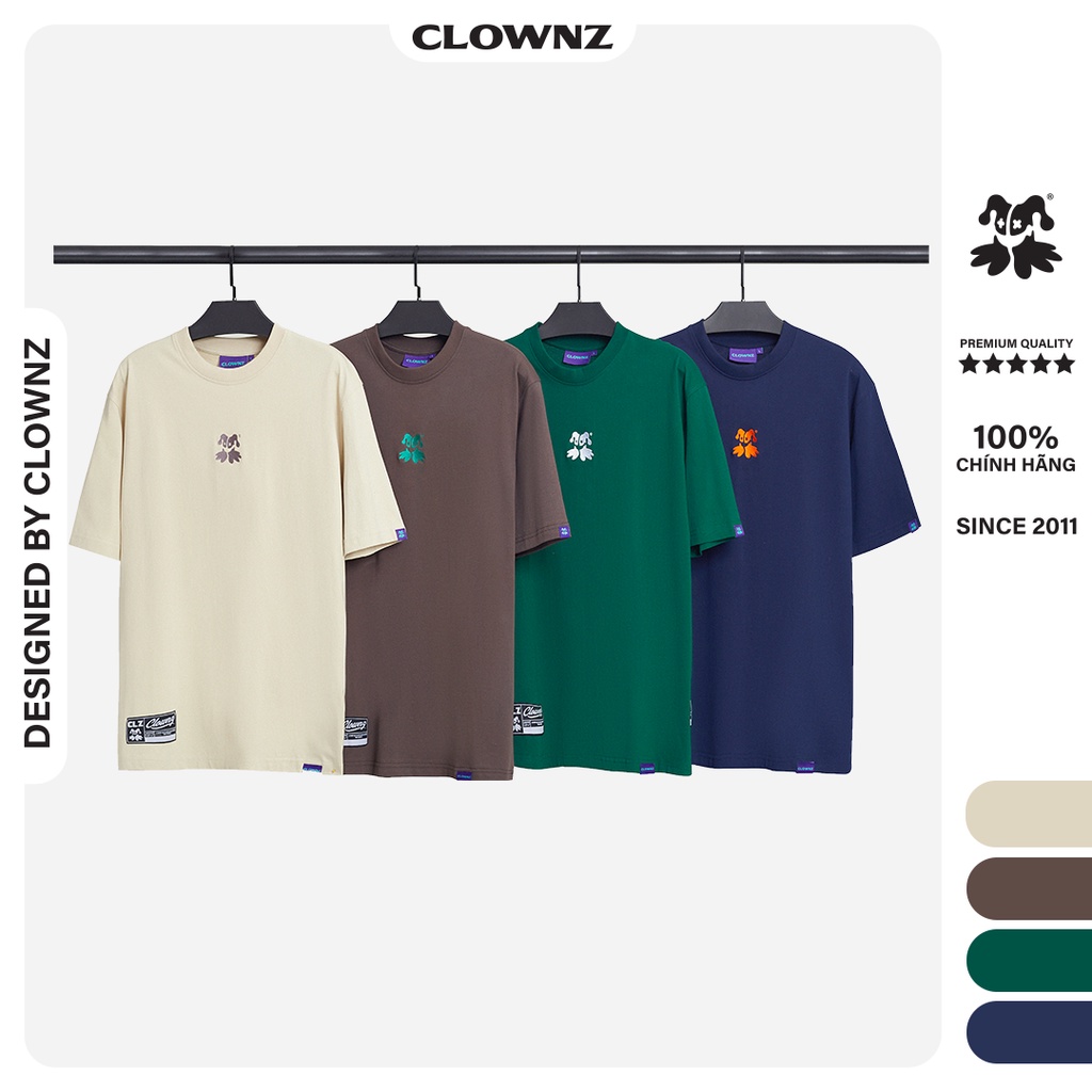 Áo thun trơn tay lỡ local brand Clownz Basic For Life V2 phông cổ tròn form rộng cotton unisex nam nữ nhiều màu