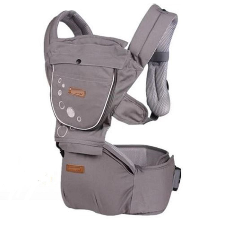 [ Màu ngẫu nhiên ] Địu em bé, Địu Nhiều Tư Thế Có Mũ Che Nắng dành cho bé từ 3-36 tháng ( Tặng 01 khẩu trang xô )