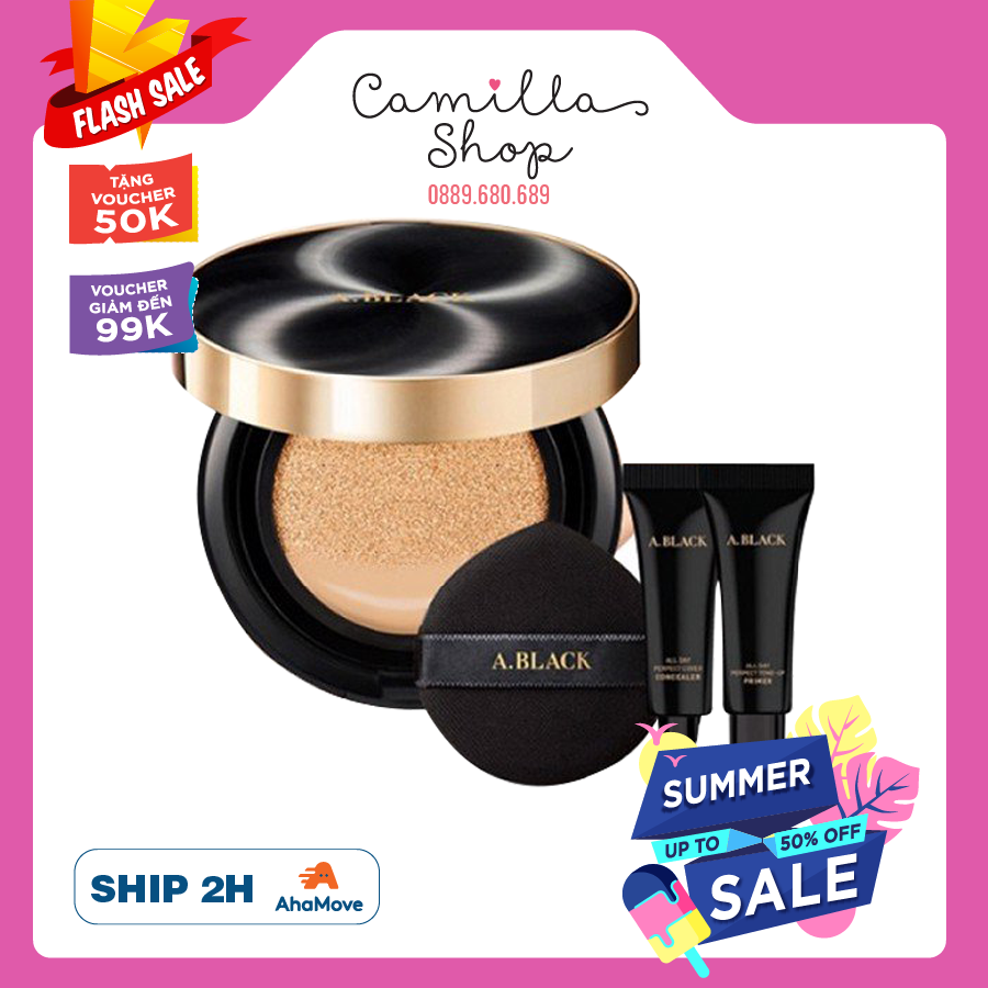 Phấn nước a.black all day perfect cover cushion spf47pa++