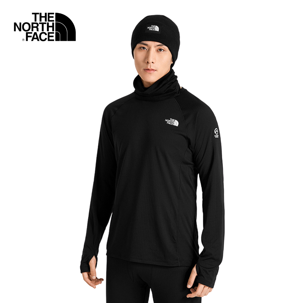 The north face áo thun nam dài tay - men dot base crew - tnf black - nf0a5g9e