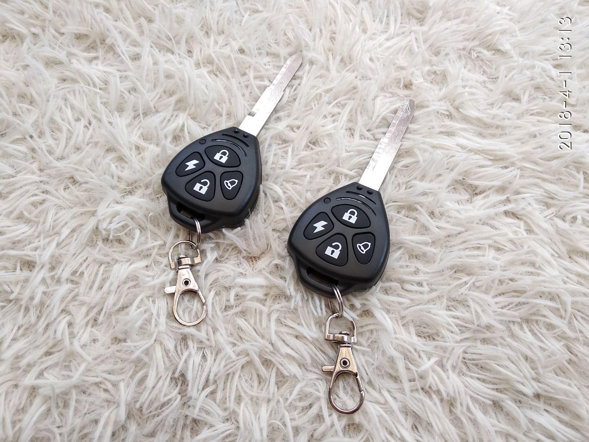 Khóa chống trộm xe máy 4 nút 2 remote liền chìa TA-04