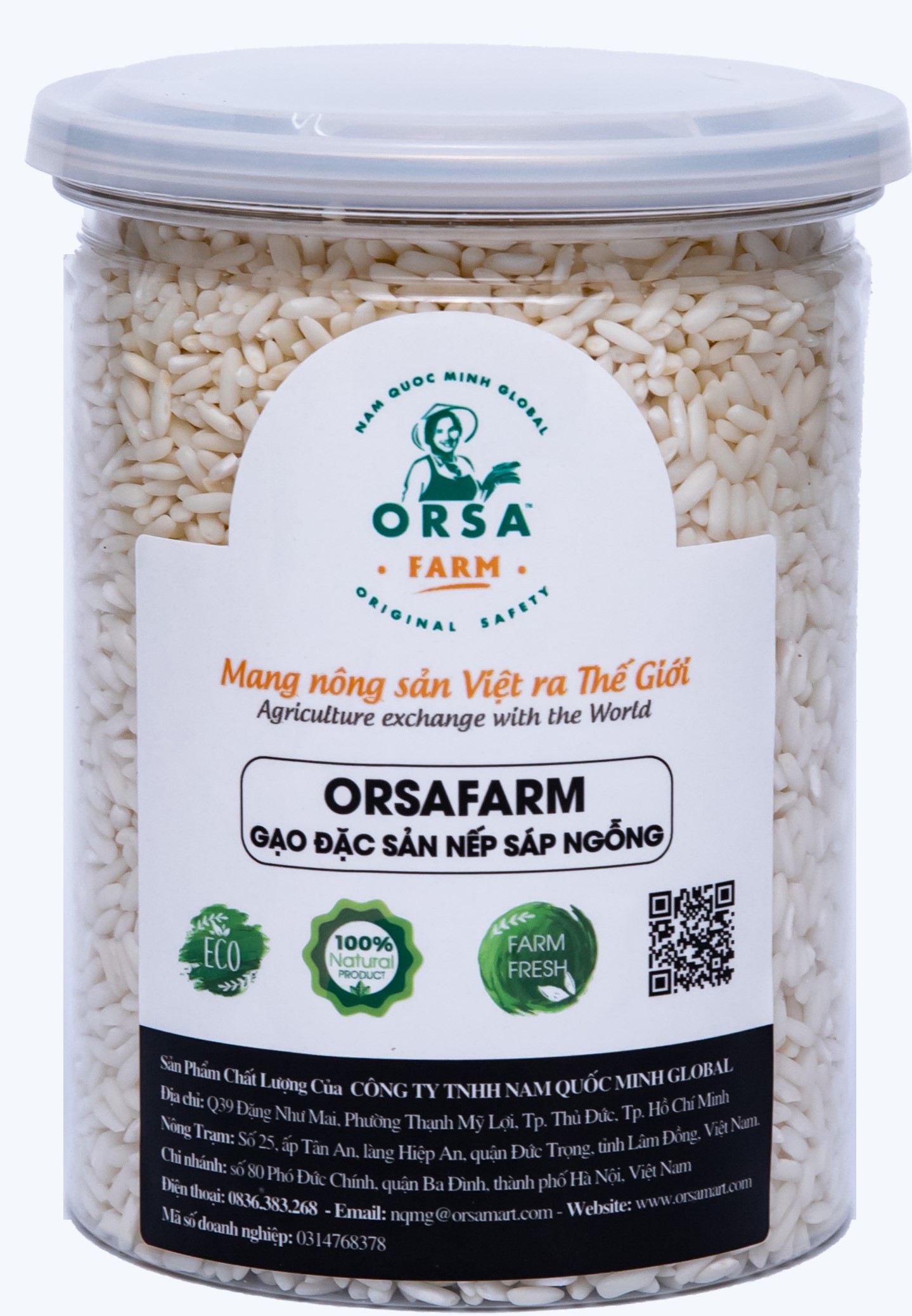 GẠO ĐẶC SẢN NẾP SÁP NGỖNG Orsafarm 500 Gram ăn gạo nếp có tốt không Gạo nếp