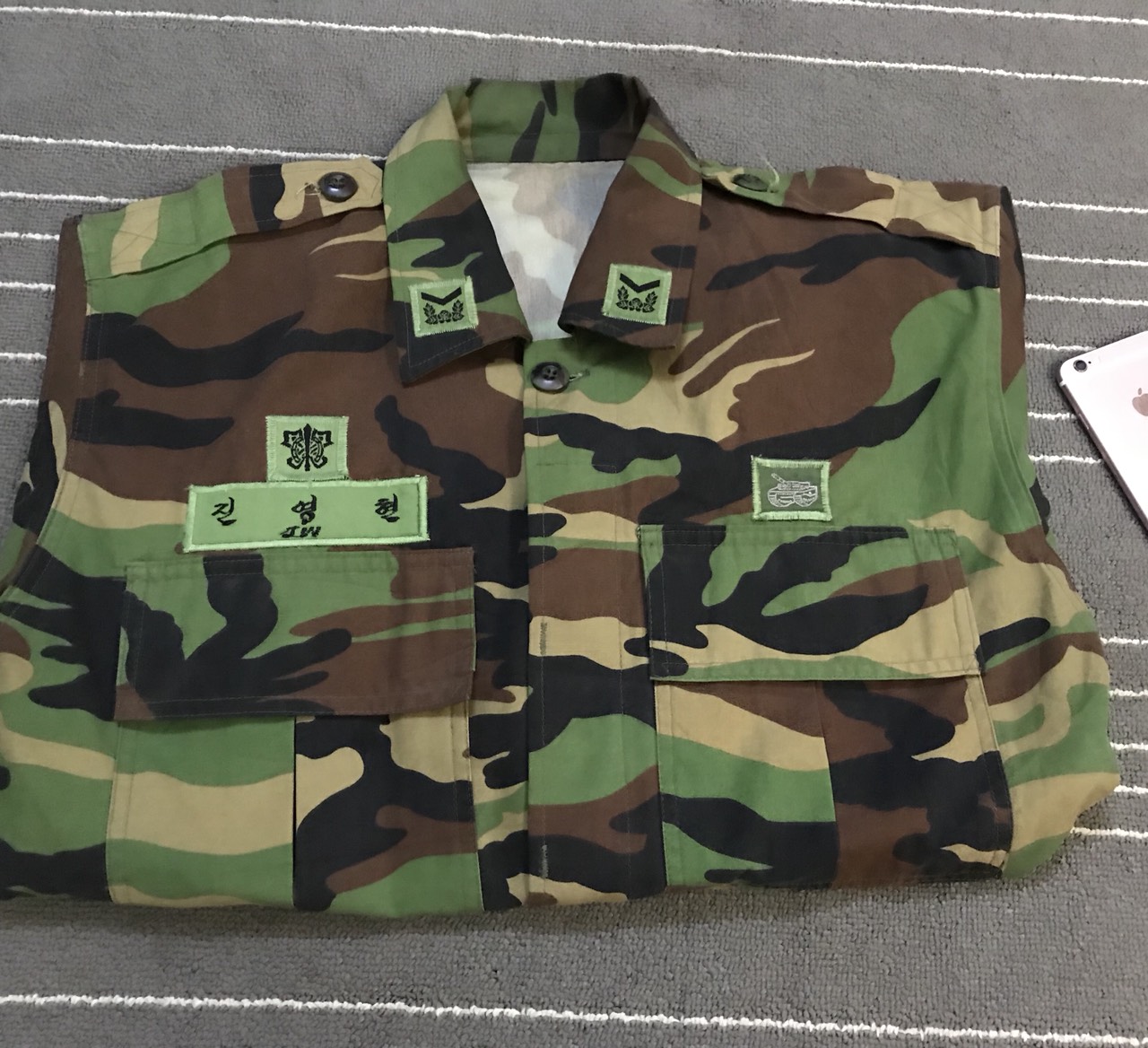 ÁO SƠ MI LÍNH ĐẶC CÔNG HÀN QUỐC - TẶNG KÈM NÓN LỈNH RẰN RI