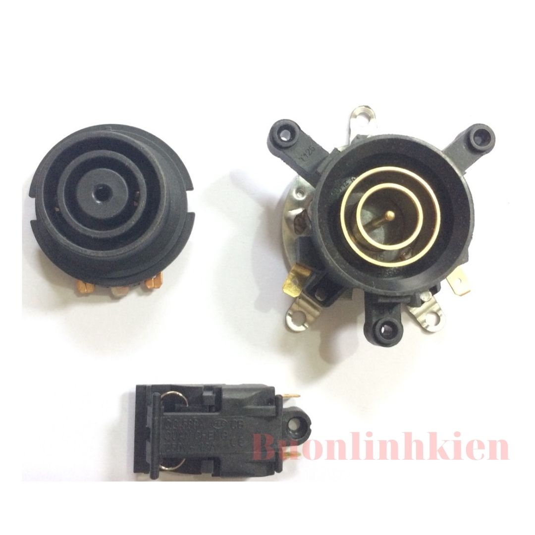 Bộ công tắc - chân đế ấm siêu tốc - đế bình siêu tốc thông dụng- 3 món