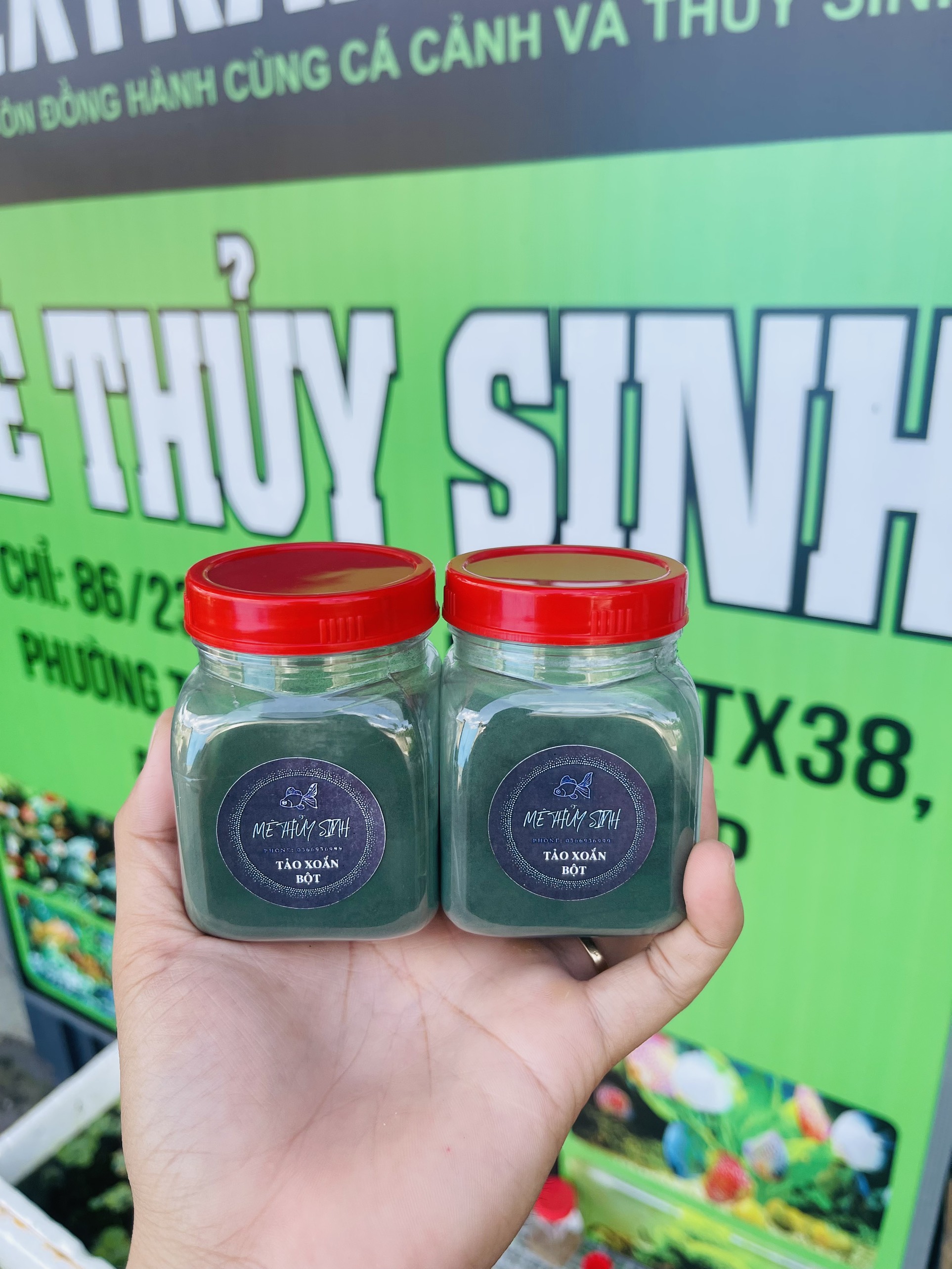 Bột tảo xoắn - Thức Ăn Nuôi Artemia, Cá cảnh, Tép cảnh