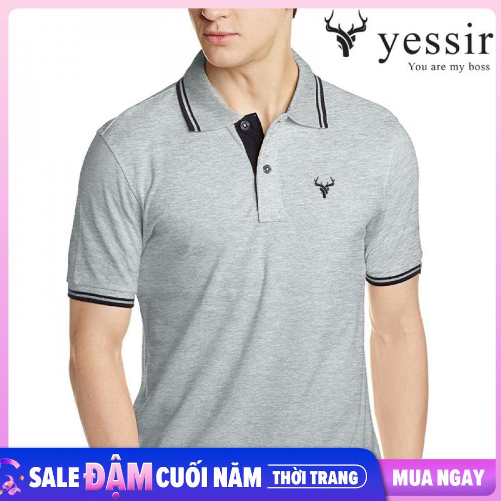 ÁO THUN NAM CÁ SẤU CỔ BẺ YESSIR