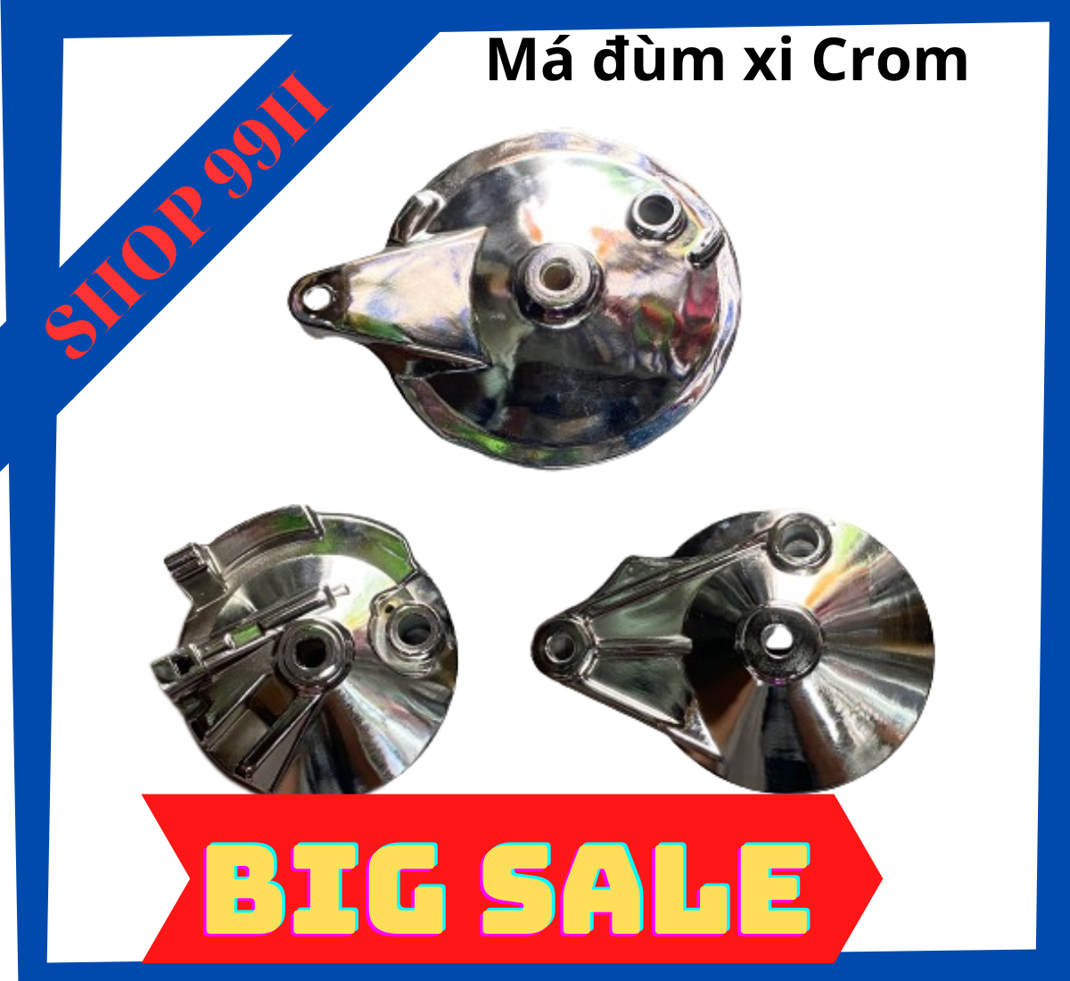 Má đùm xi CROM dành cho đùm Crom các dòng xe Wave - Sirius