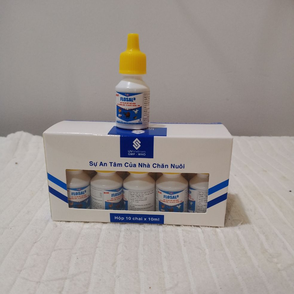 Flosal D khò khe trên gà đá