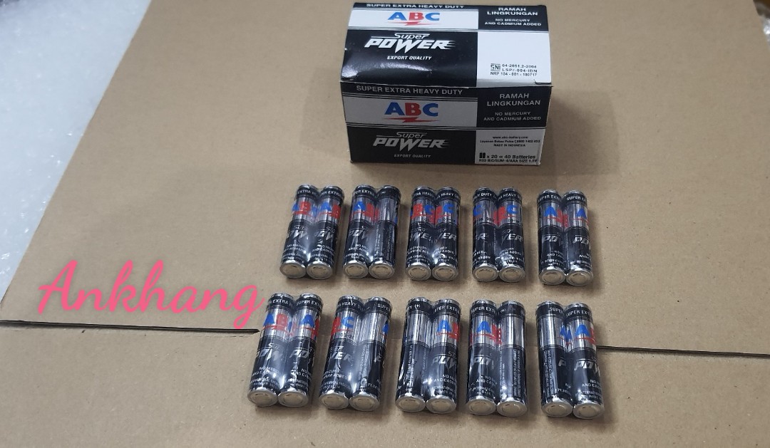 Pin Đũa AAA ABC Super Extra Heavy Duty - Nhập khẩu Indonesia