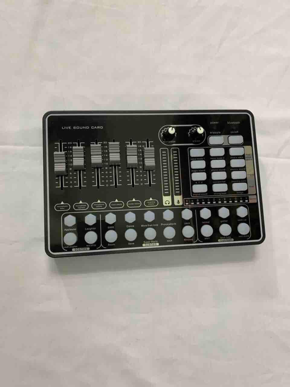 Soundcard thu âm livestream hỗ trợ bluetooth và chơi game PUBG H9 Sound card H9 K9