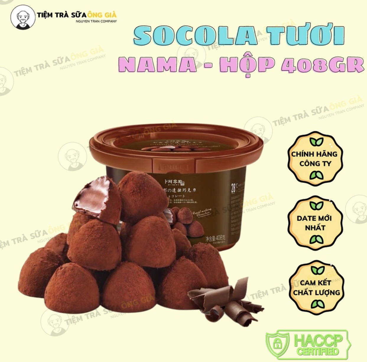 Socola nama socola tươi hộp 408g siêu ngon
