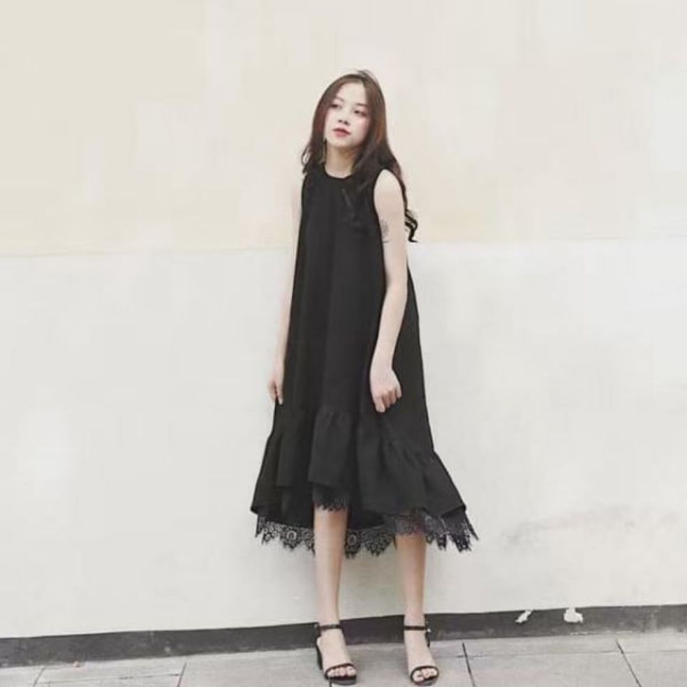 Đầm đuôi cá dáng suông