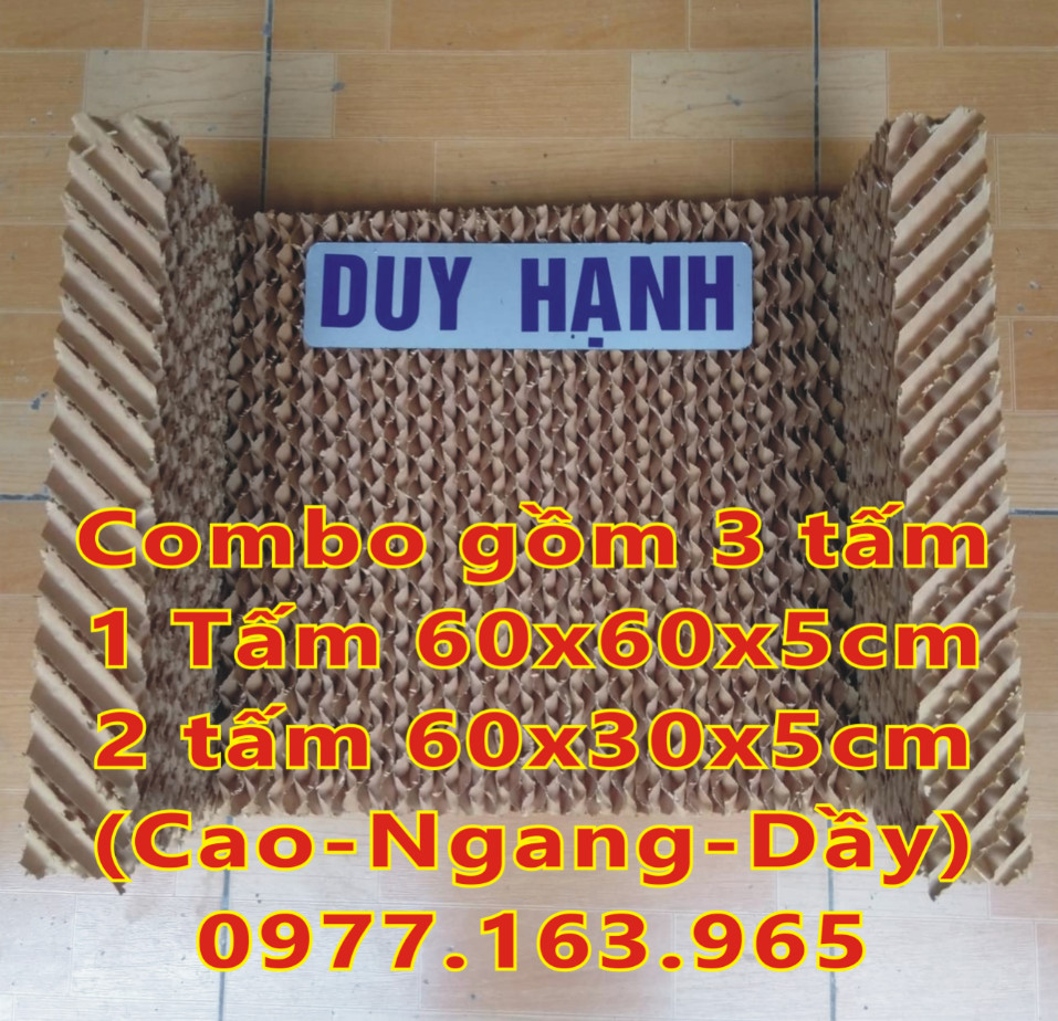 Combo Tấm Làm Mát 1 tấm Khổ 60x60x5cm + 2 tấm Khổ 60x30x5cm (Cao-Rộng-Dầy)