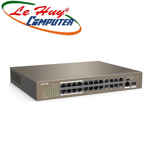 Bộ chia mạng tenda tef1126p 24-port 10/100mbps +1 ge/sfp 24slot poe