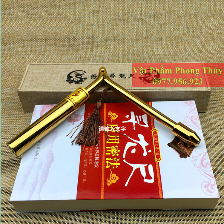 Thước tầm long mạ vàng 24k dạng gập cao cấp