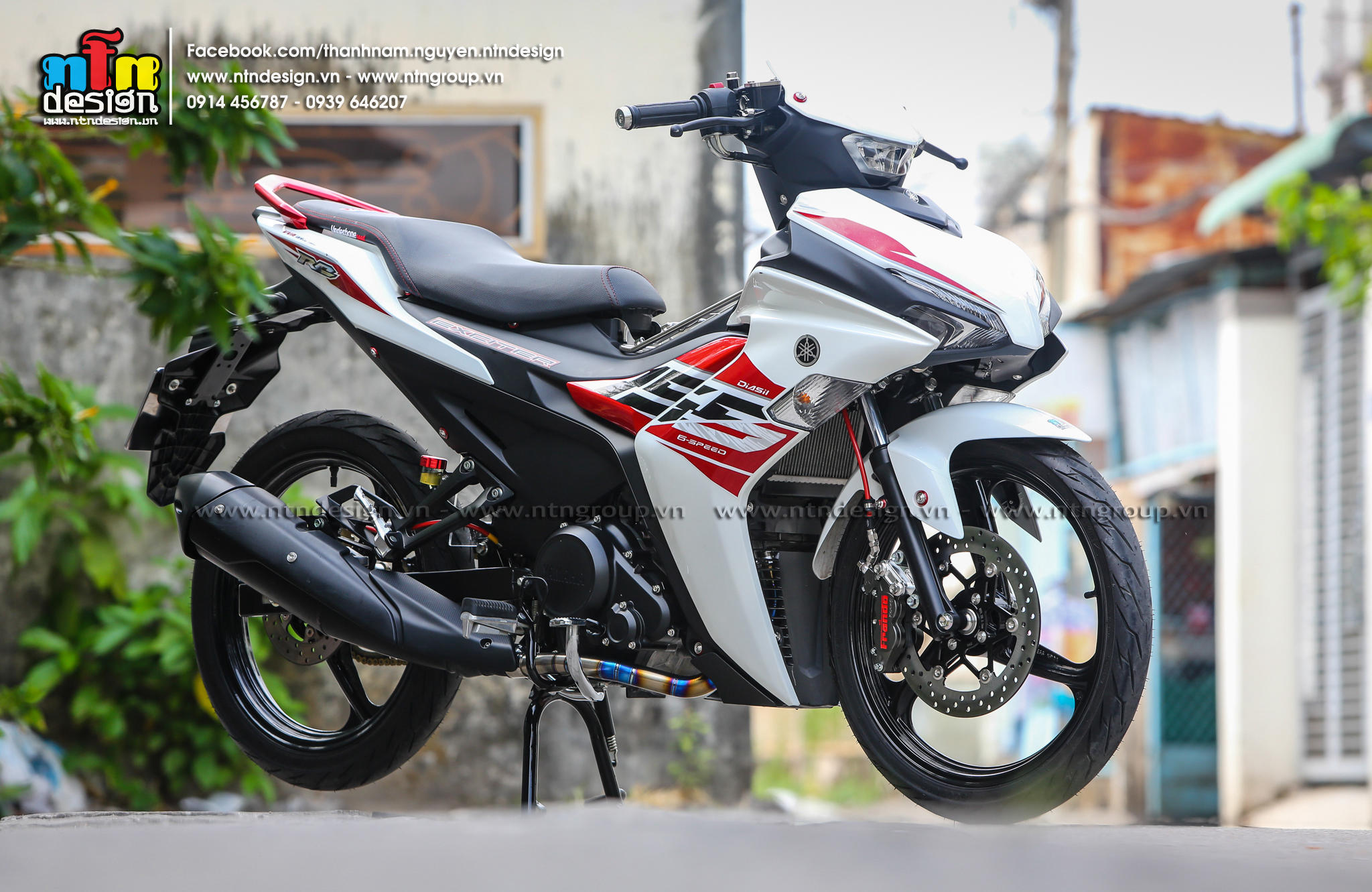 Tem rời exciter 155 - mẫu đỏ đen - chuẩn from cực đẹp