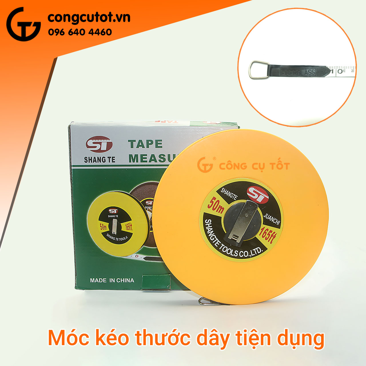 Thước dây bằng vải ST cuộn 10, 20, 30, 50m