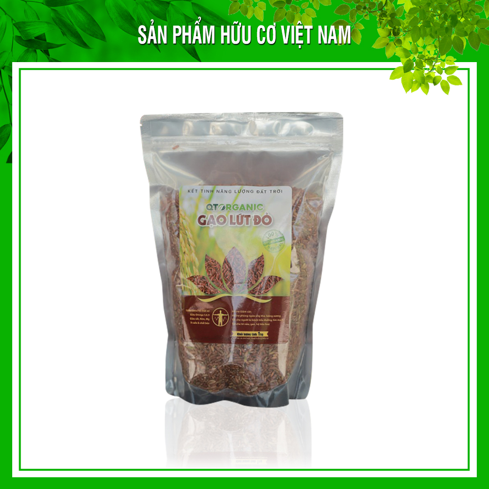 Gạo lứt đỏ hữu cơ qt organic/ gạo ăn kiêng/ gạo giảm cân