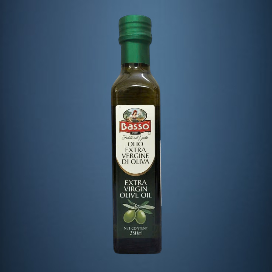 BASSO - chai EXTRA nhỏ 250ml - DẦU Ô LIU Ý NGUYÊN CHẤT BASSO Extra Virgin Olive Oil