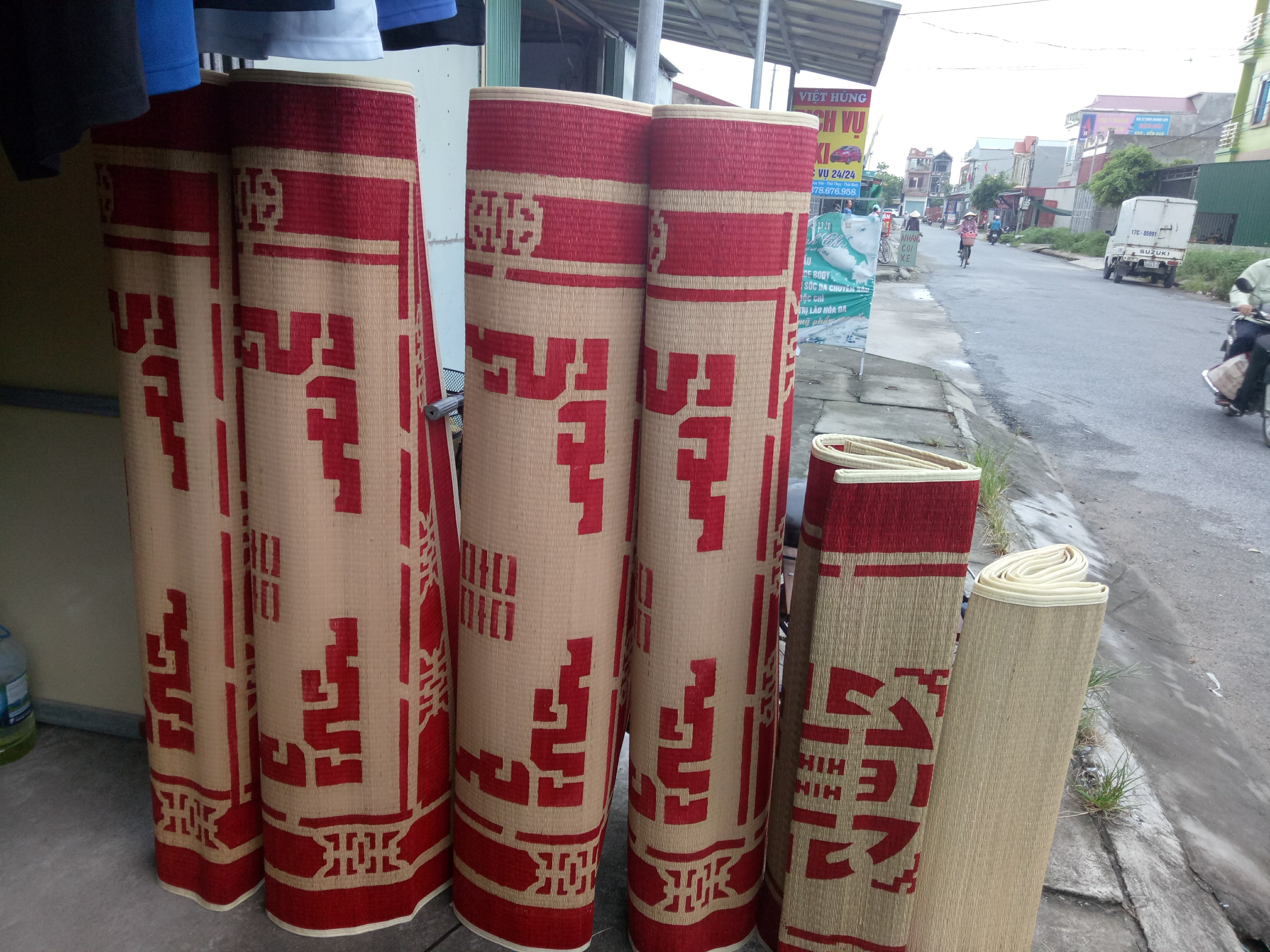 CHIẾU CÓI MAY MÉP 1M8*2M CAO CẤP IN HOA