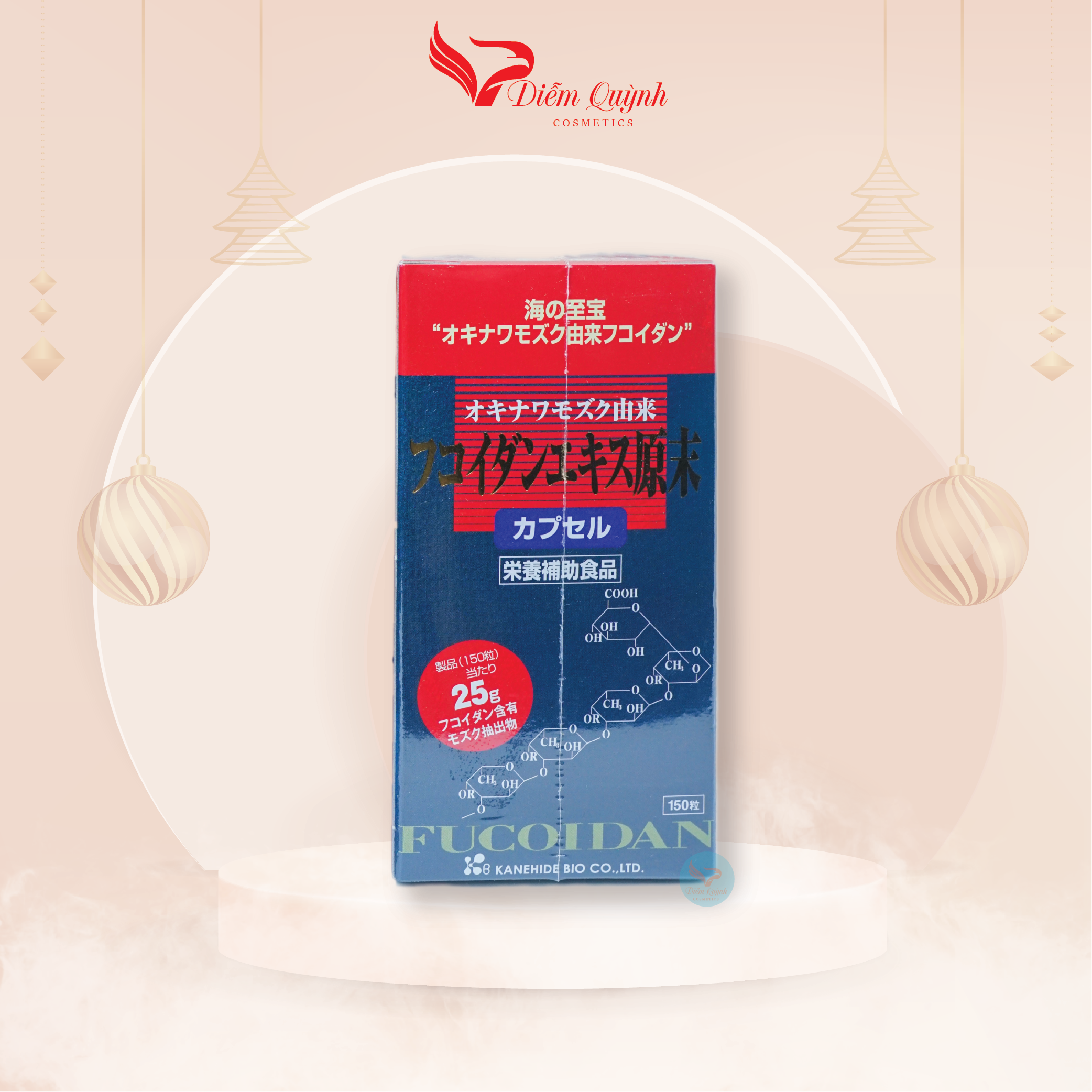Tảo Fucoidan Okinawa Đỏ Nhật Bản Hộp 150 viên
