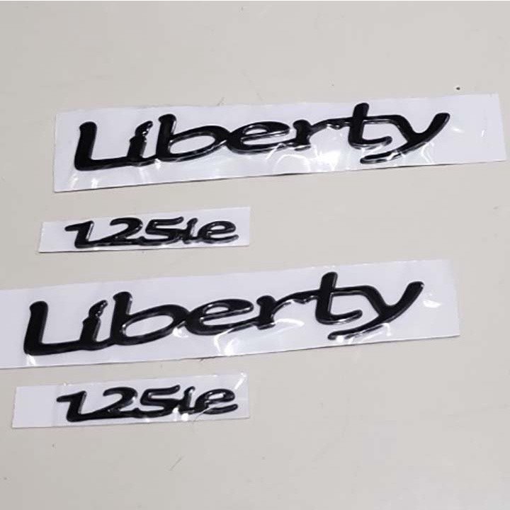 Tem xe vespa liberty 125ie bạc , đen