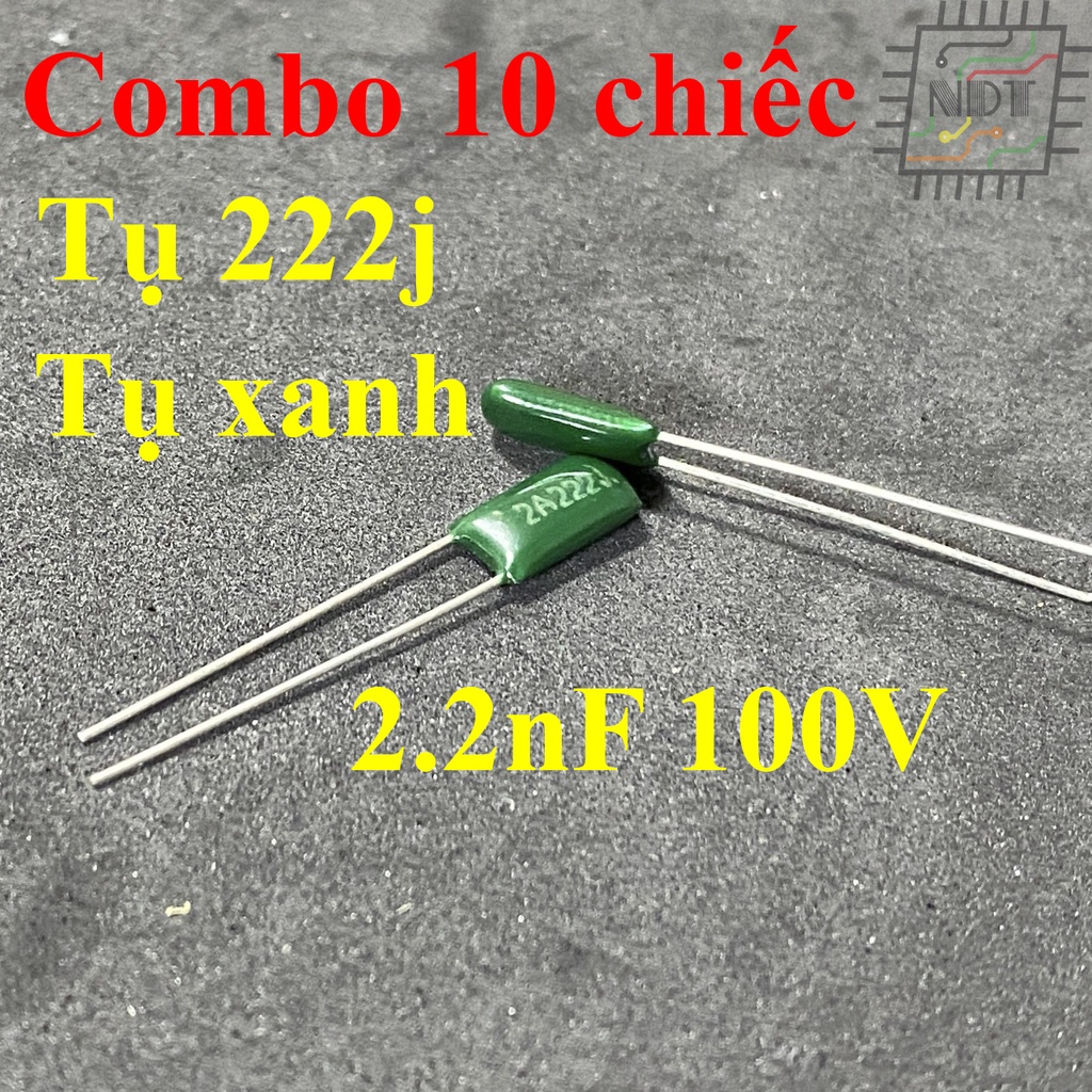 Combo 10 chiếc tụ mica 222j 100v