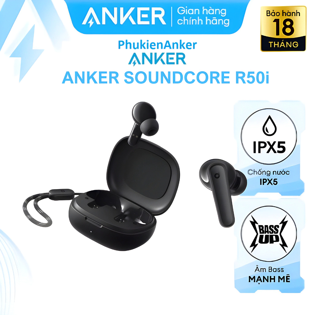 Tai nghe bluetooth 5.3 true wireless anker soundcore r50i a3949