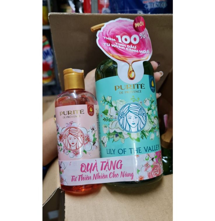 Sữa tắm purité Chiết xuất hoa LiLy - Linh lan 850ml + tặng kèm quà tặng ngẫu nhiên