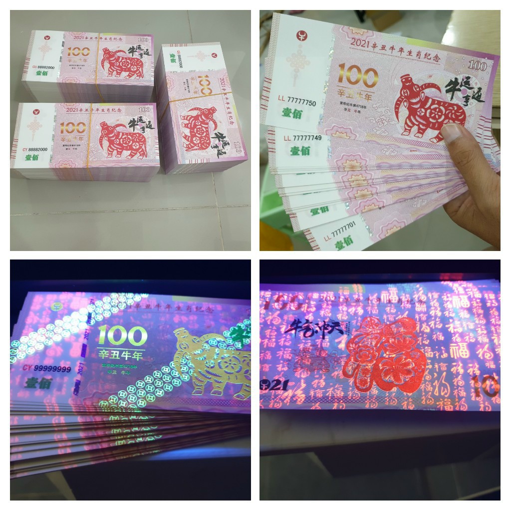 Tiền lưu niệm Macao hình con trâu 2021