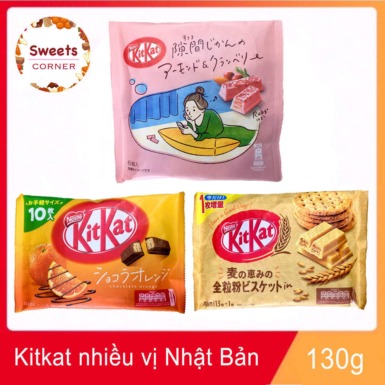 (9 loại) Kitkat nhiều vị Nhật Bản