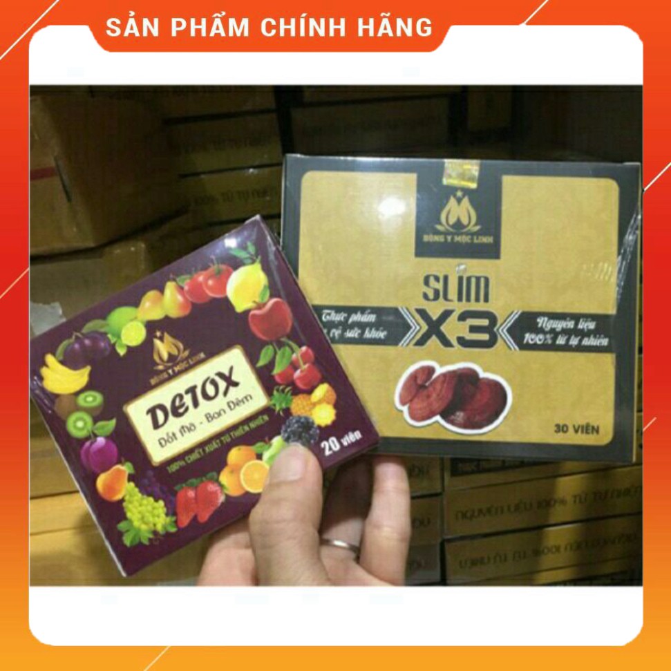 30 viên giảm cân x3 - tặng kèm 1 hộp detox ban đêm mẫu mới
