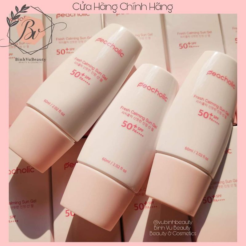 Kem chống nắng nâng bật tone peacholic fresh calming sun