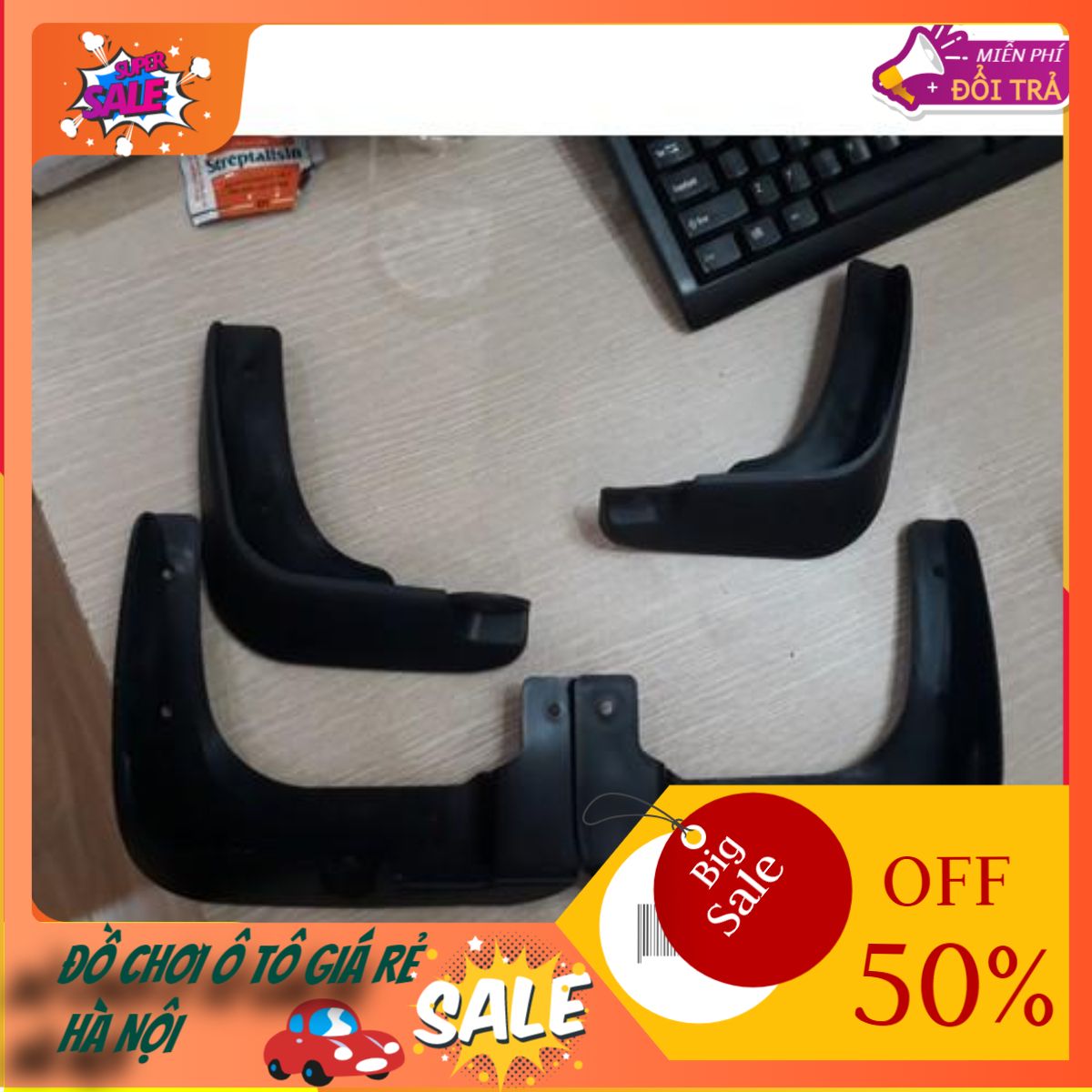 Bộ Chắn bùn xe Huyndai Grand i10 2014-2019 cao cấp