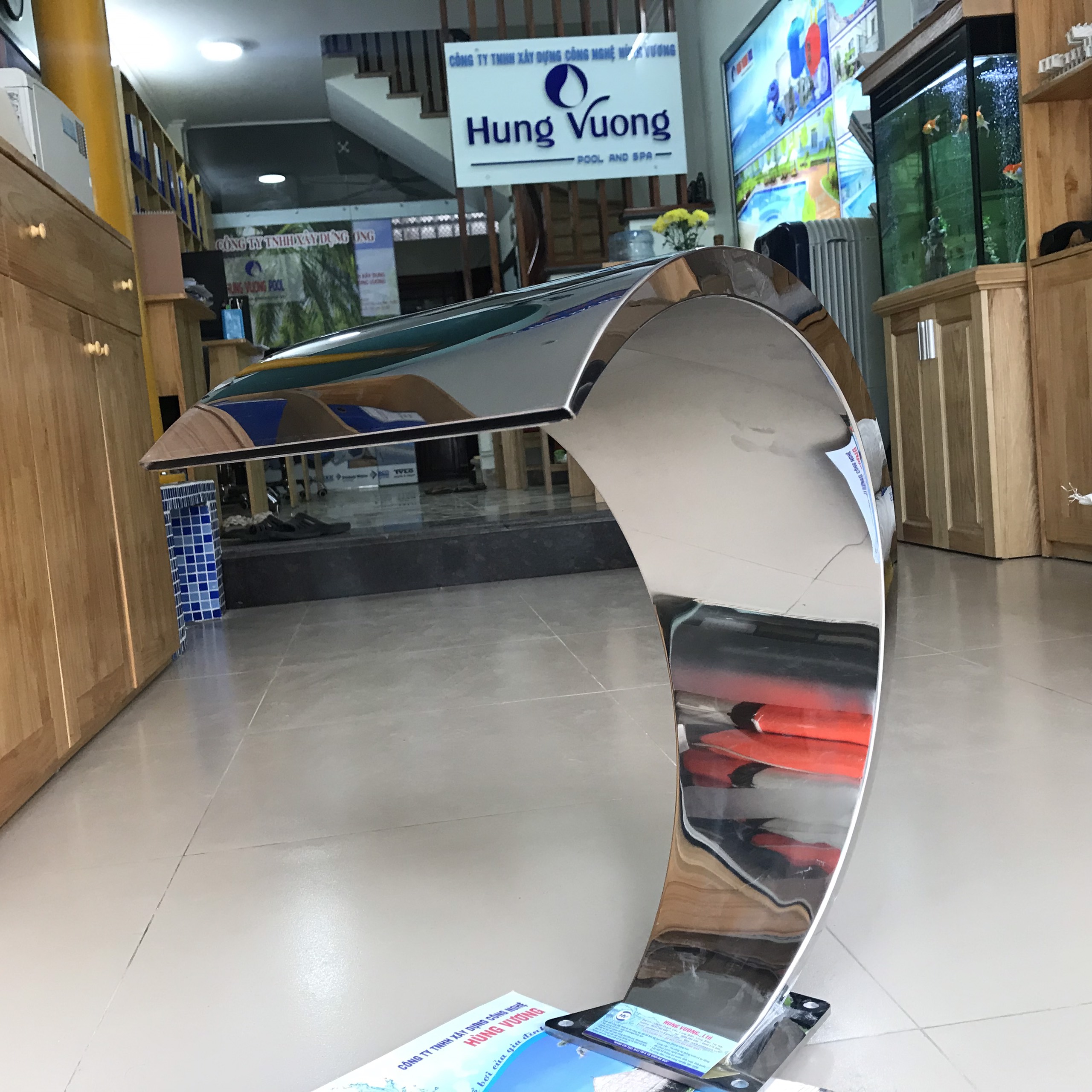 Cây phun nước massage dạng vòm - Cây phun inox massage cực mạnh hồ bơi