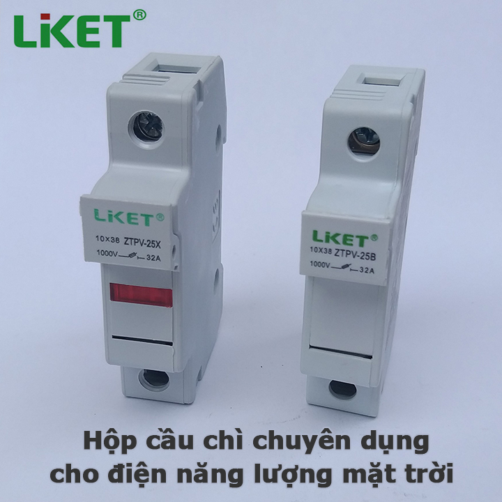 Hộp cầu chì LKET Solar 1000V DC cho điện năng lượng mặt trời.