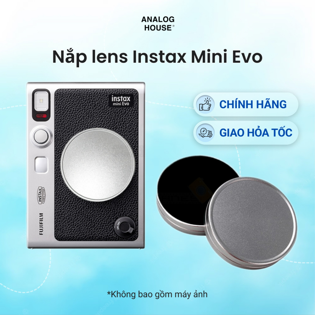 Nắp bảo vệ ống kính máy ảnh Instax Mini Evo chính hãng tại Analog House - Chống trầy xước, chống bụi cho lens
