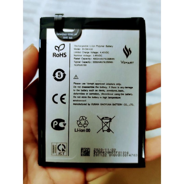 Pin điện thoại Vsmart Joy 3 / pin Live 4 hàng bóc máy