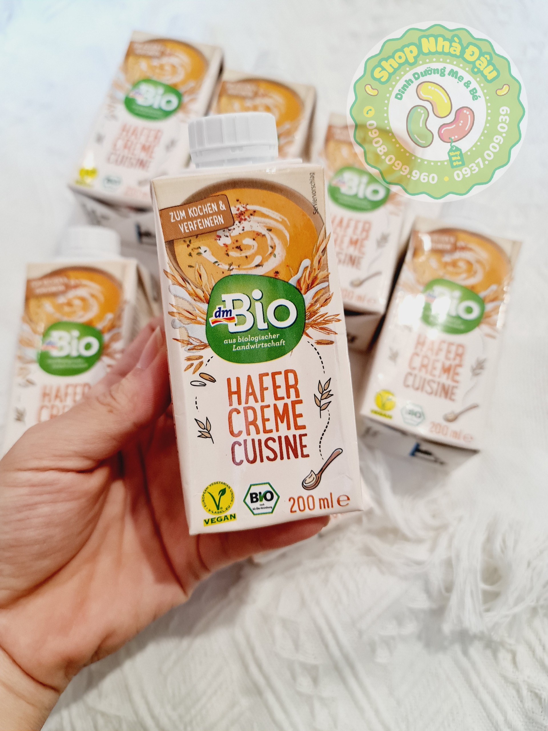 Kem tươi yến mạch (Cream yến mạch) dmBio - cho bé 6m+