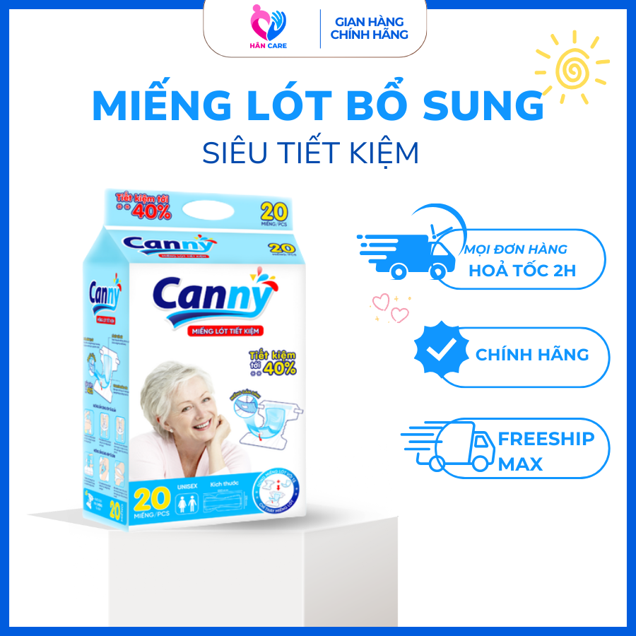 Canny Additional Pads for Use with Adult Diapers, Anti-Spill, Highly Absorbent, Super Economical