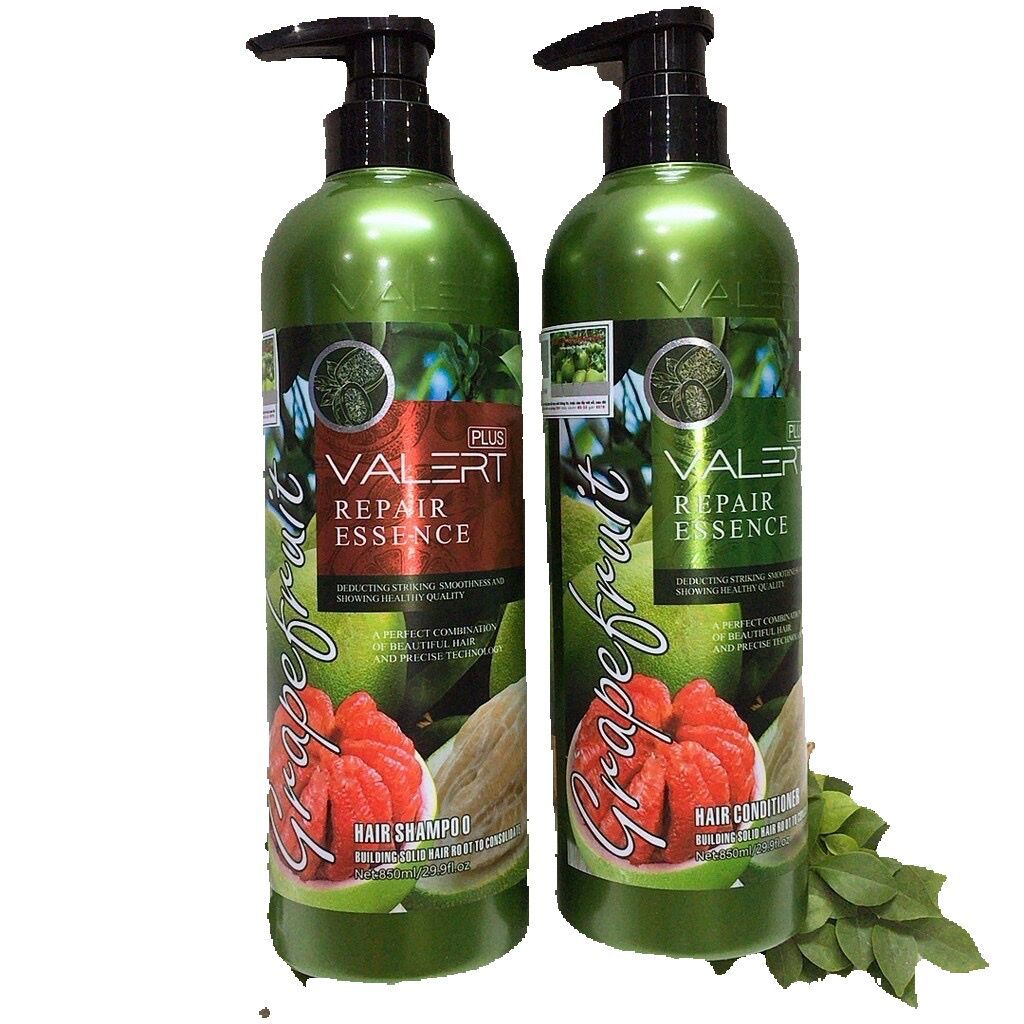 Cặp dầu gội xả bưởi cao cấp grapefruit valer 850mlx2