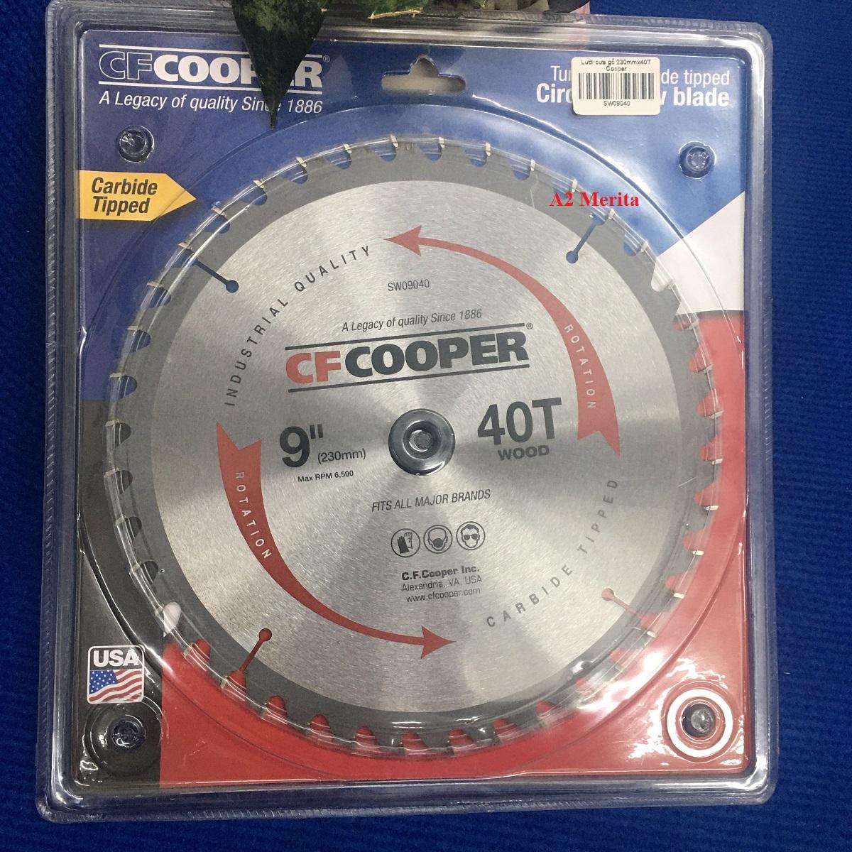 Lưỡi cưa gỗ 230mmx40t cfcooper sw09040