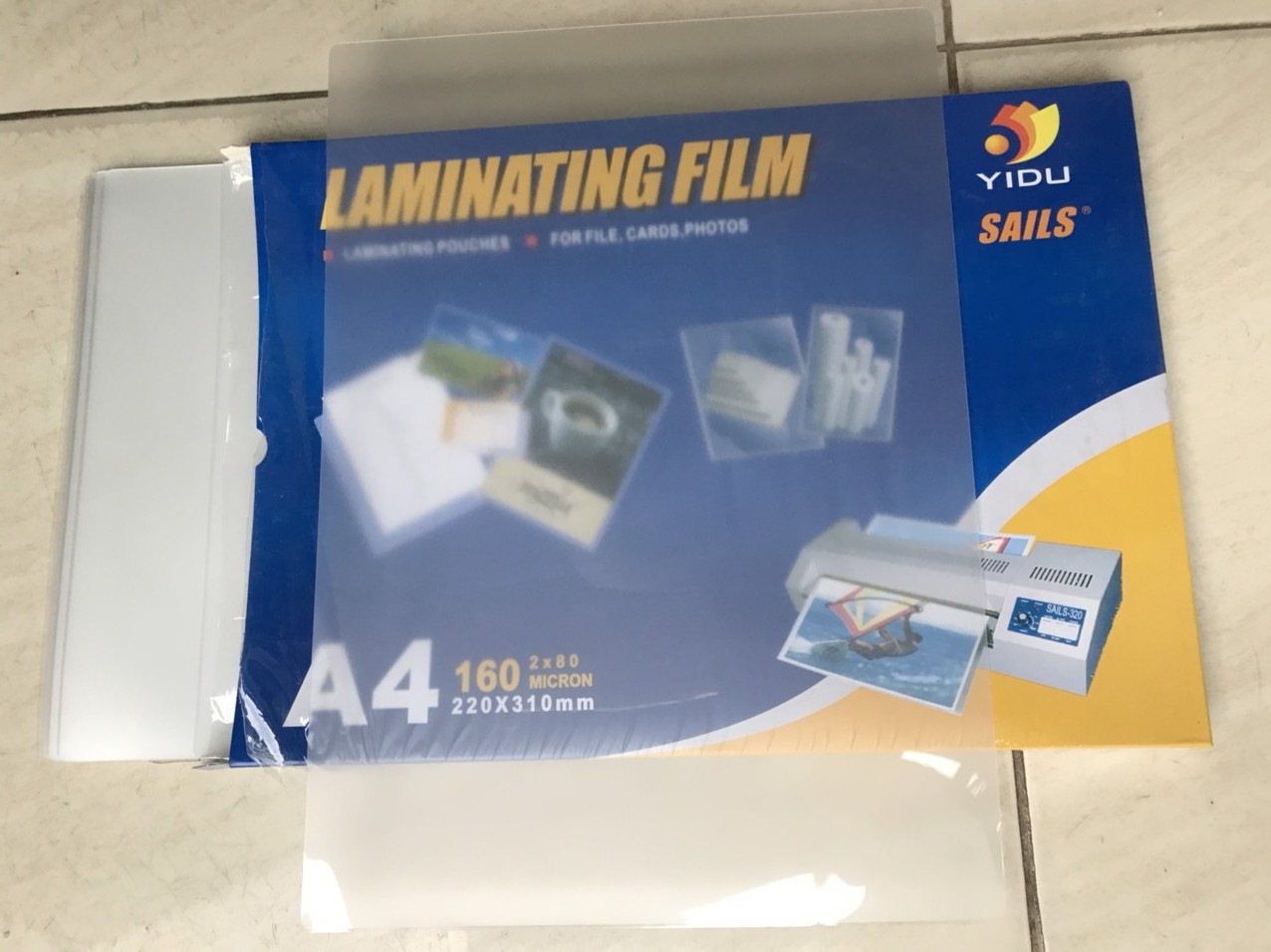 Màng ép, giấy ép plastic khổ A4 dày 80 mic - 100 tờ/ hộp