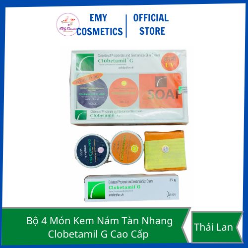 Bộ 4 món kem nám tàn nhang Clobetamil G cao cấp Thái Lan